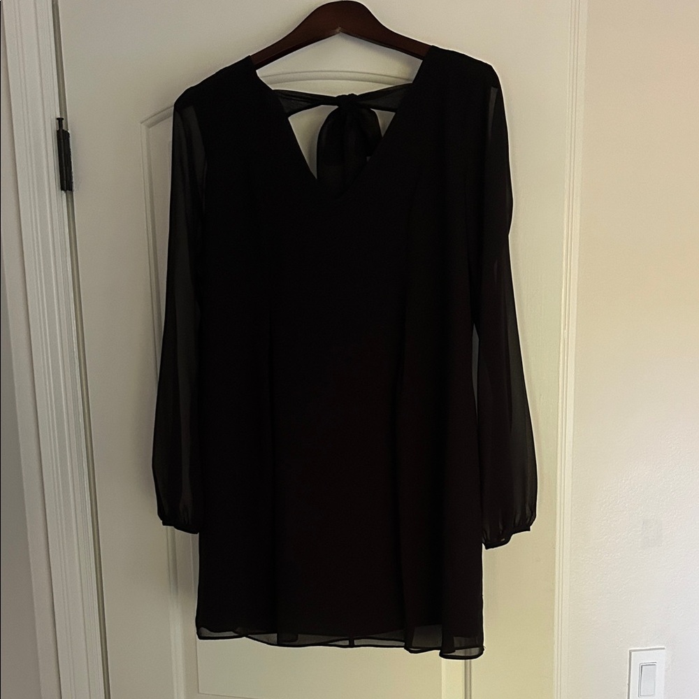 BCBGeneration Black Long Sleeve Mini Dress